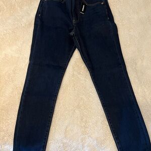 Express Supersoft Skinny High Rise Jeans - Indigo